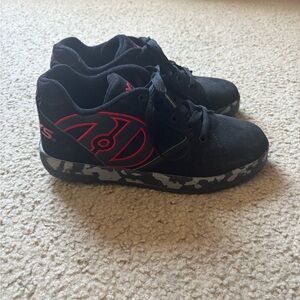 Heelys Black Sneakers with Red Accents